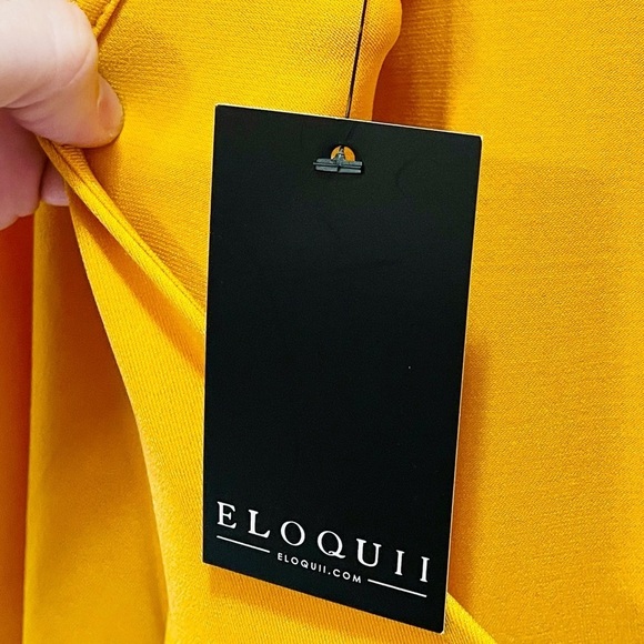 Eloquii Mustard Yellow Long Sleeve A-Line Dress Size 24 NWT NEW! - Picture 10 of 10